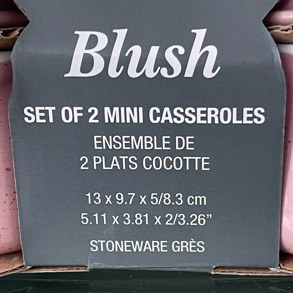 Blush Mini Casseroles Set of 2